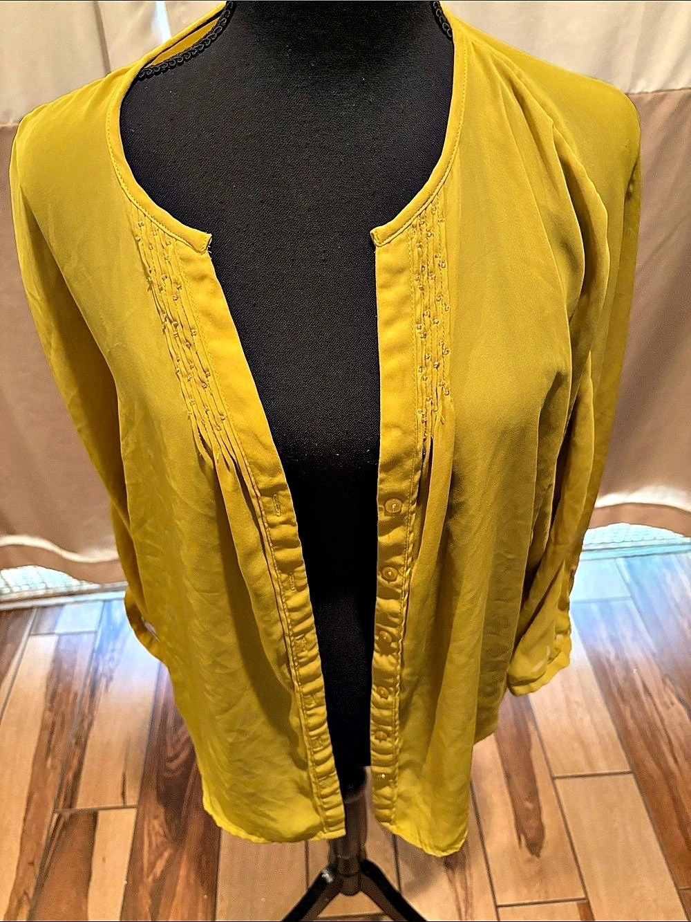 Worthington Yellow Blouse
